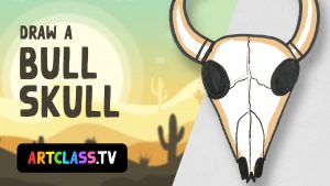 Draw a Bull Skull Video Cover